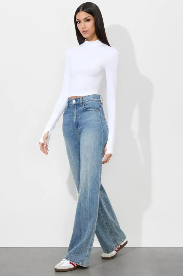 Alice Olivia Delaina Reversible Top Off White Women Tops