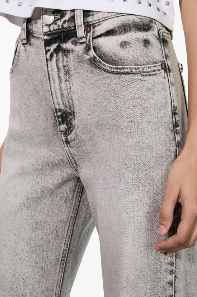 Alice Olivia Delancey Jean Peyton Vintage Grey Women Pants
