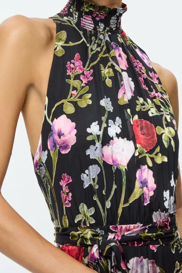 Alice Olivia Dita Maxi Dress Floral Dreams Women Dresses