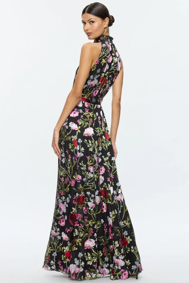 Alice Olivia Dita Maxi Dress Floral Dreams Women Dresses