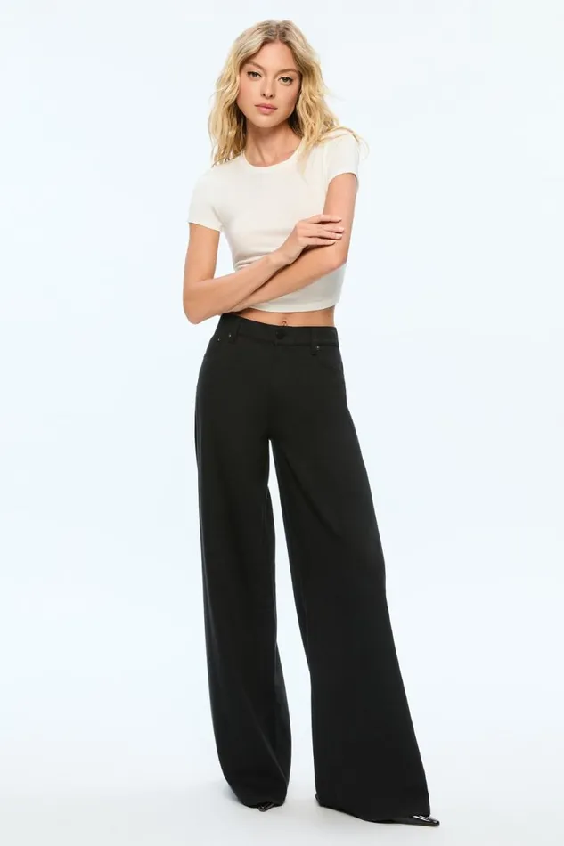 Alice Olivia Harper Jean Black Women Pants