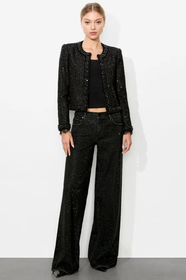 Alice Olivia Landon Jacket Black Women Outerwear