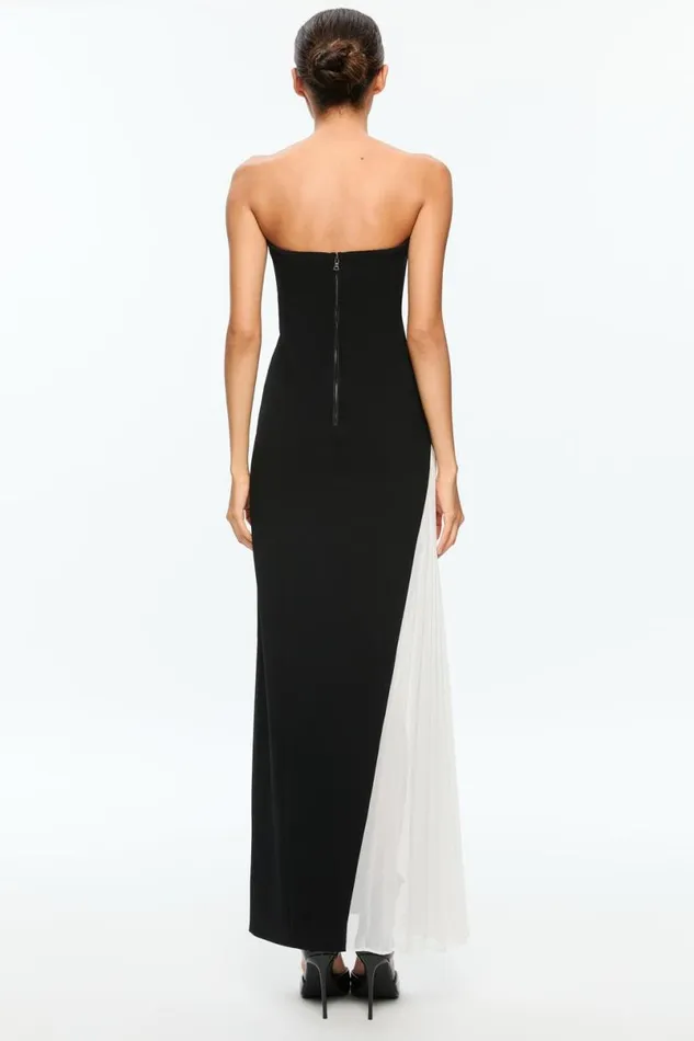 Alice Olivia Retha Maxi Dress Blackoff White Women Dresses