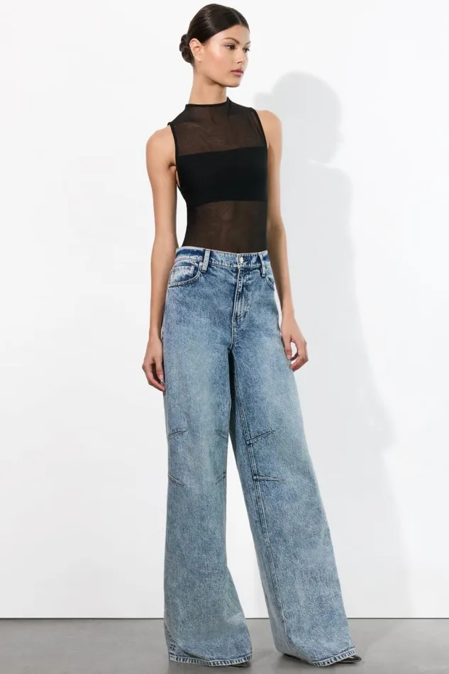 Alice Olivia Tucker Jean Harlow Vintage Blue Women Pants