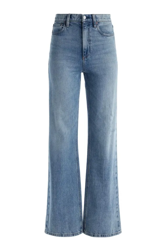 Alice Olivia Weezy Jean Sadie Lt Vintage Blue Women Pants