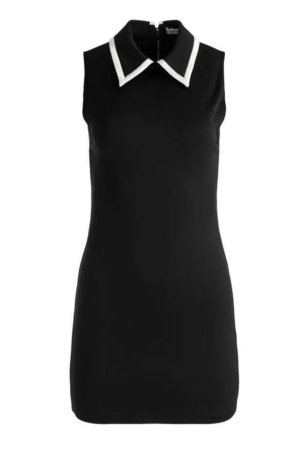 Alice Olivia Wynell Mini Dress Blackoff White Women Dresses