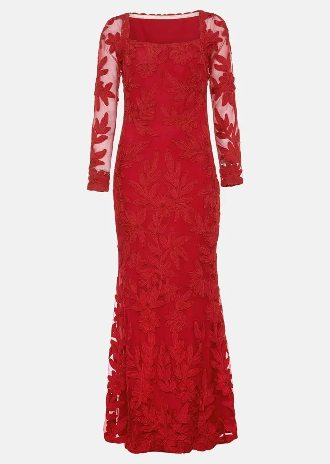 Alicia Tapework Maxi Dress Scarlet Women Phase Eight Dresses