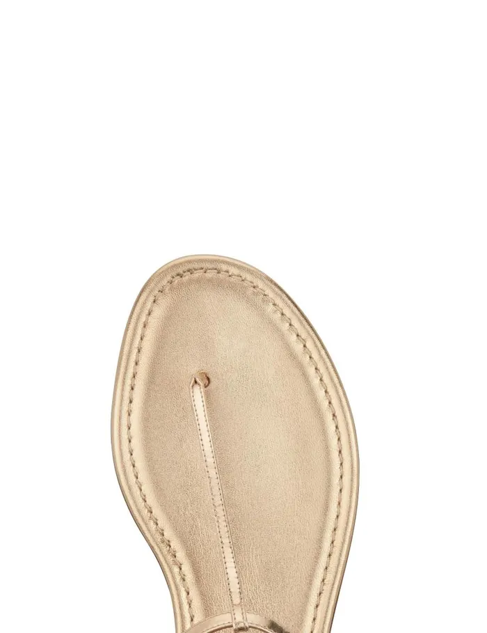 Almost Bare Sandal Flat Gold Women Aquazzura Flats Almost Bare Sandal Flat Gold Women Aquazzura Flats