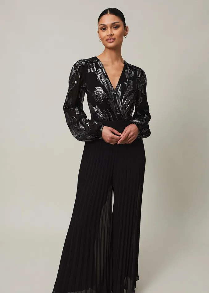 Althea Wide Leg Jumpsuit Black Women Phase Eight Dresses