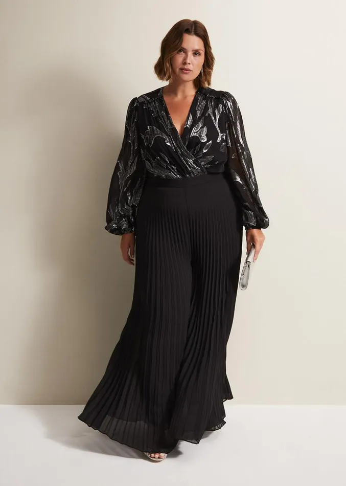 Althea Wide Leg Jumpsuit Black Women Phase Eight Dresses