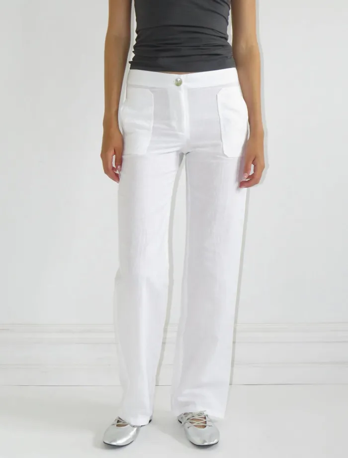 Alva White Women Paloma Wool Trousers