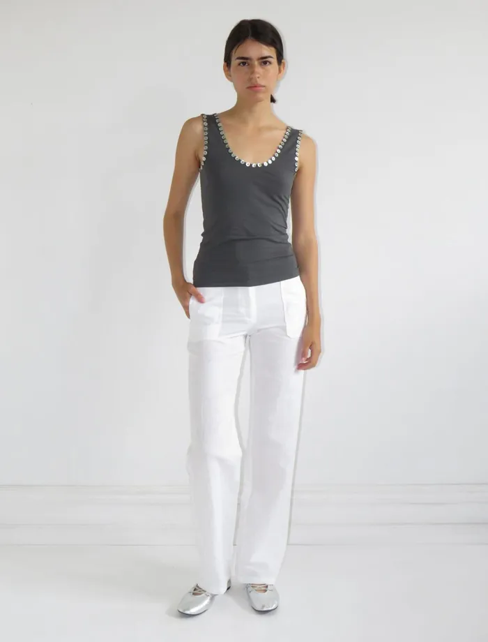 Alva White Women Paloma Wool Trousers