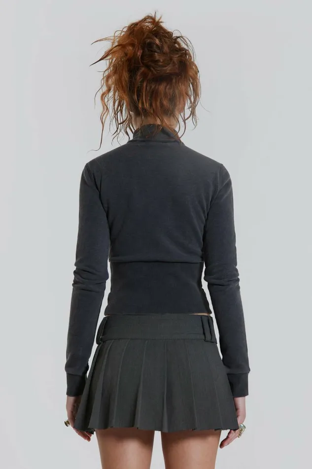 Ampm Pleated Mini Skirt Grey Women Jaded London Skirts Ampm Pleated Mini Skirt Grey Women Jaded London Skirts