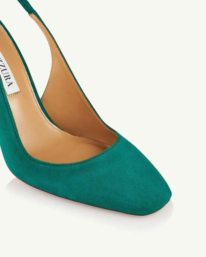 Amore Pump 95 Green Women Aquazzura Pumps Amore Pump 95 Green Women Aquazzura Pumps