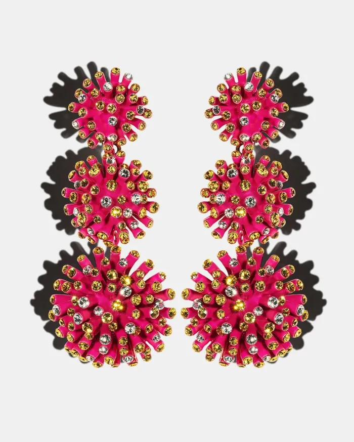 Anemone MultiDrop Earrings Pink Women Aquazzura Jewelry Anemone MultiDrop Earrings Pink Women Aquazzura Jewelry