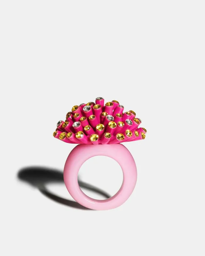 Anemone Ring Pink Women Aquazzura Jewelry Anemone Ring Pink Women Aquazzura Jewelry