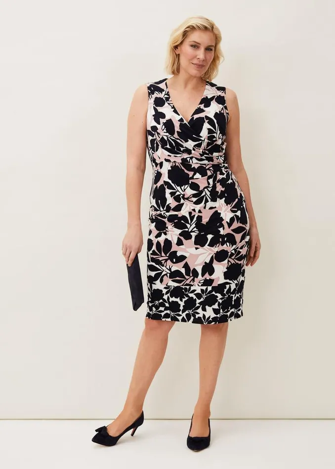 Anoushka Floral Jersey Dress Multicoloured Women Phase Eight Dresses