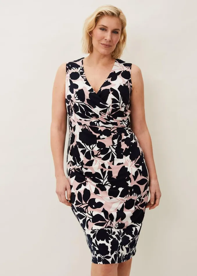 Anoushka Floral Jersey Dress Multicoloured Women Phase Eight Dresses