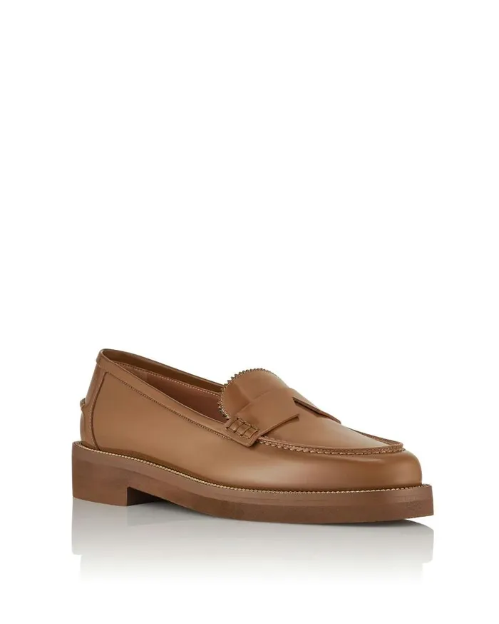 Aqua Loafer Brown Women Aquazzura Flats Aqua Loafer Brown Women Aquazzura Flats