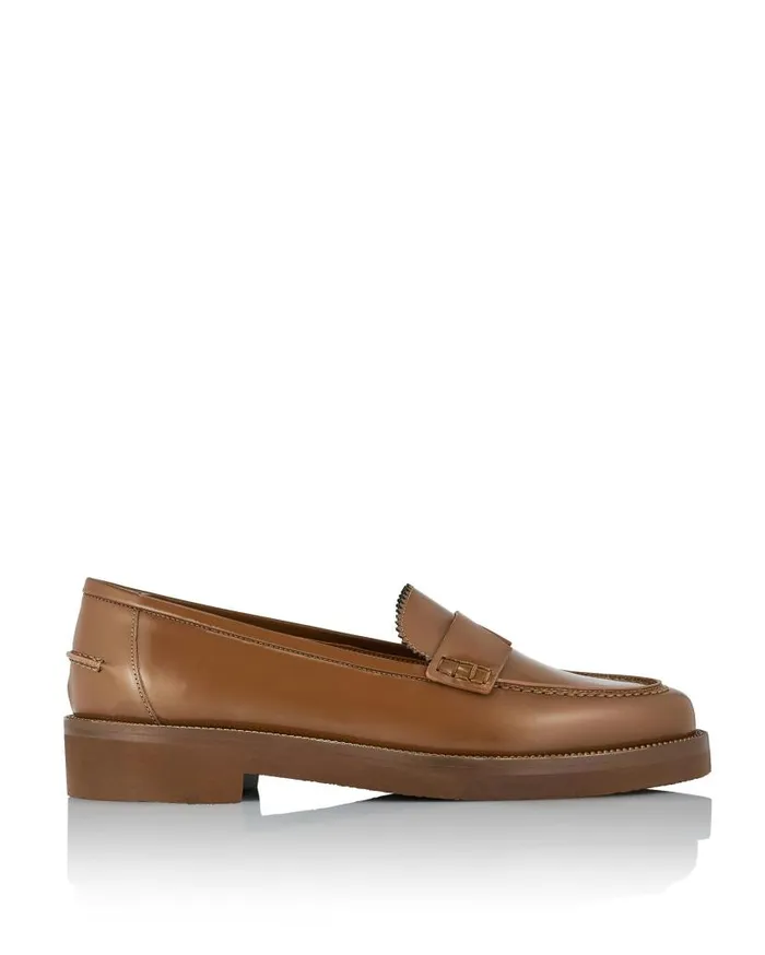 Aqua Loafer Brown Women Aquazzura Flats Aqua Loafer Brown Women Aquazzura Flats