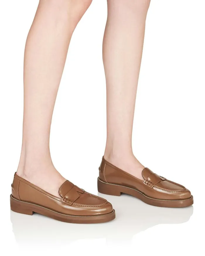 Aqua Loafer Brown Women Aquazzura Flats Aqua Loafer Brown Women Aquazzura Flats