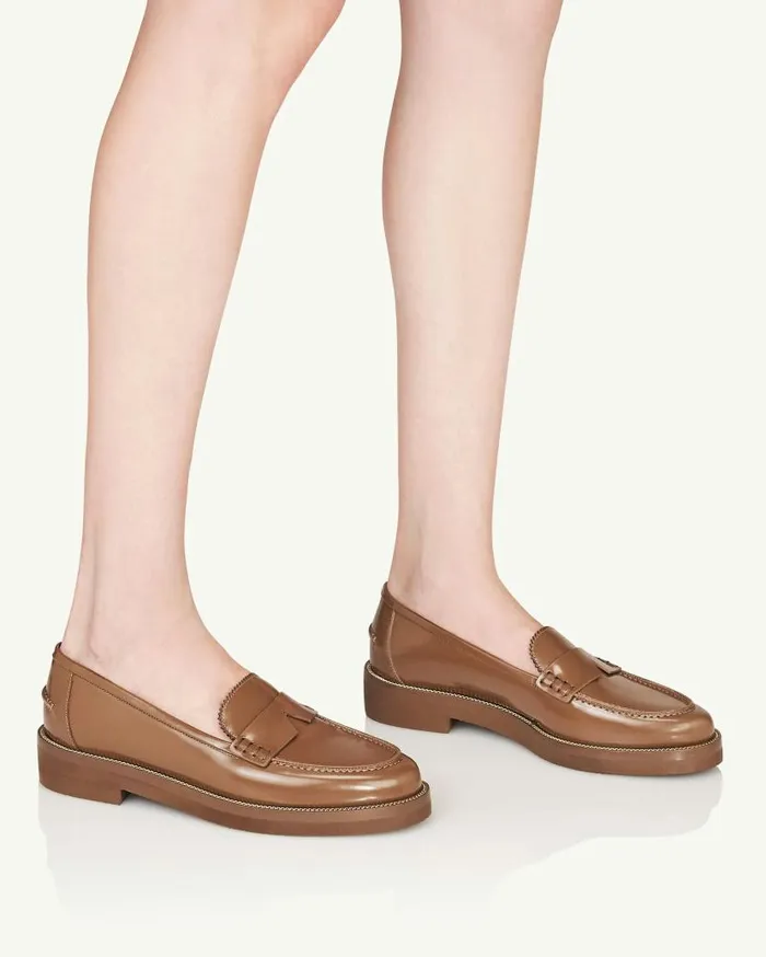 Aqua Loafer Brown Women Aquazzura Flats Aqua Loafer Brown Women Aquazzura Flats