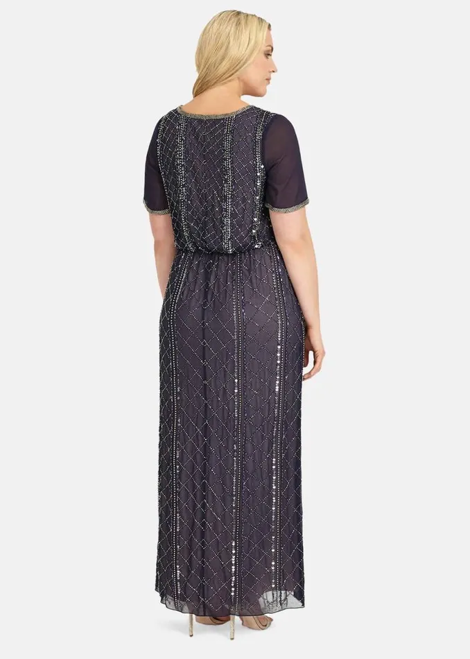 Aria Maxi Dress Navy Women Phase Eight Dresses