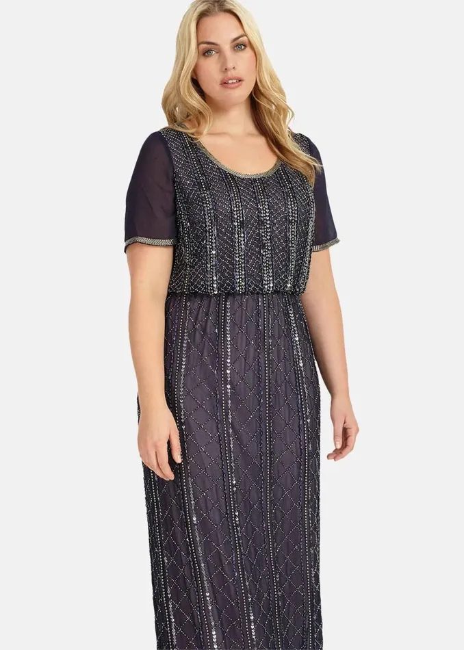 Aria Maxi Dress Navy Women Phase Eight Dresses