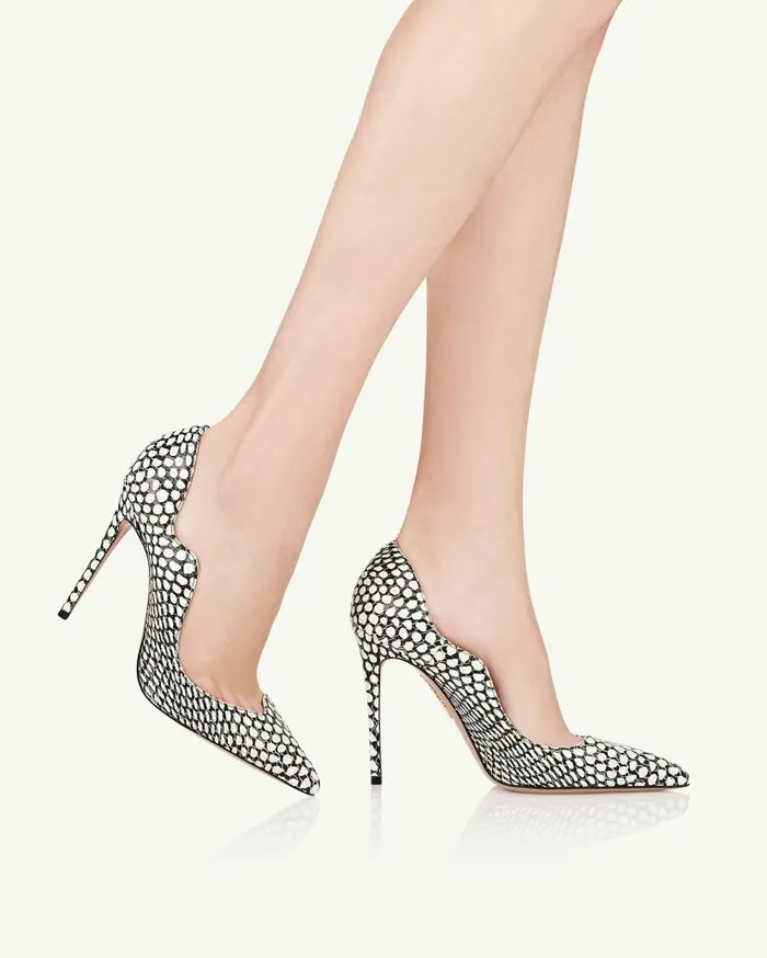 Artiste Pump 105 Blackwhite Women Aquazzura Pumps Artiste Pump 105 Blackwhite Women Aquazzura Pumps