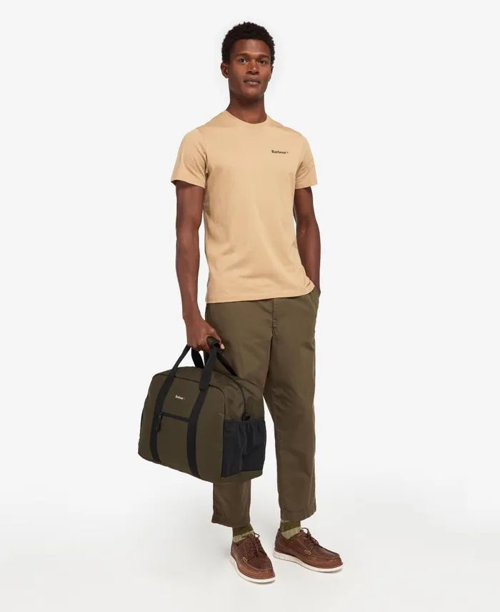 Arwin Canvas Holdall Oliveblack Men Barbour Bags and Luggage