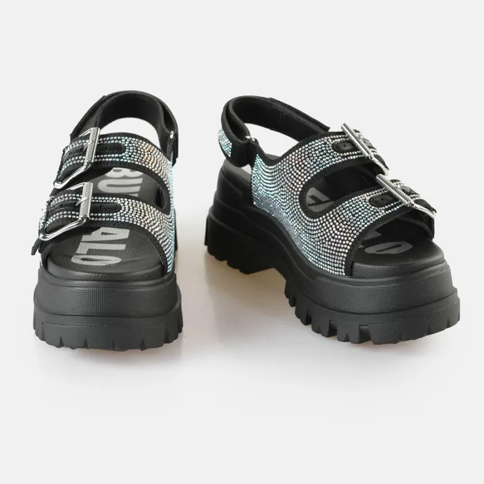 Aspha Ari Glam Black Buffalo Sandals and Slides Aspha Ari Glam Black Buffalo Sandals and Slides