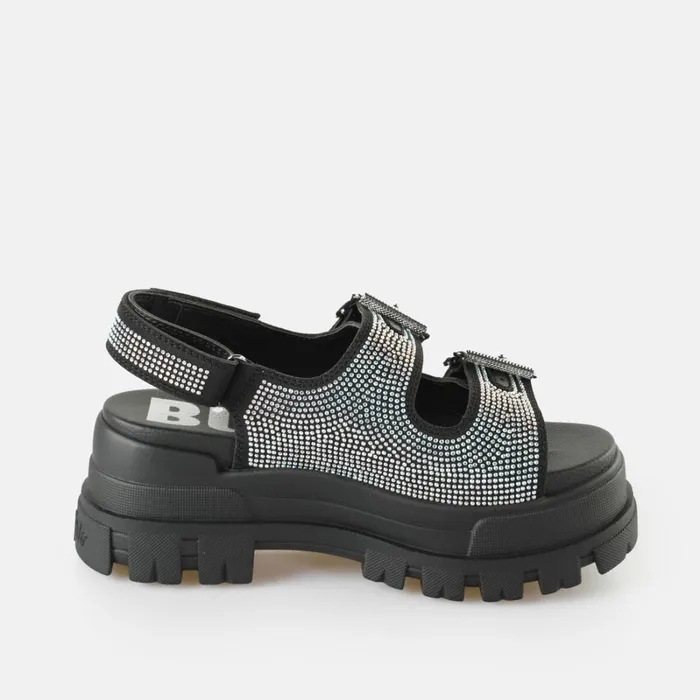 Aspha Ari Glam Black Buffalo Sandals and Slides Aspha Ari Glam Black Buffalo Sandals and Slides