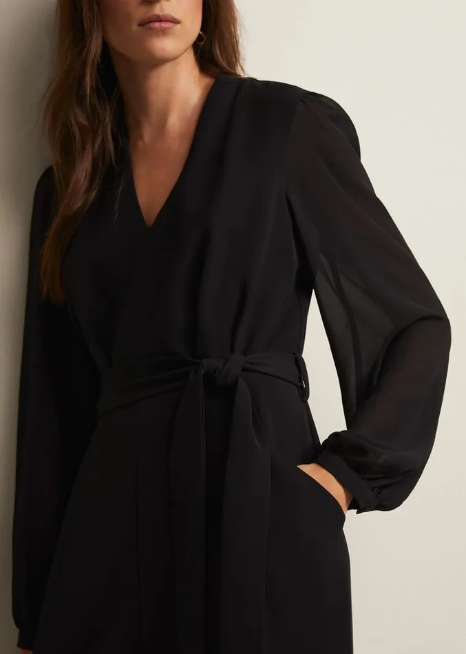 Audrey Black Wide Leg Jumpsuit Black Women Phase Eight Dresses