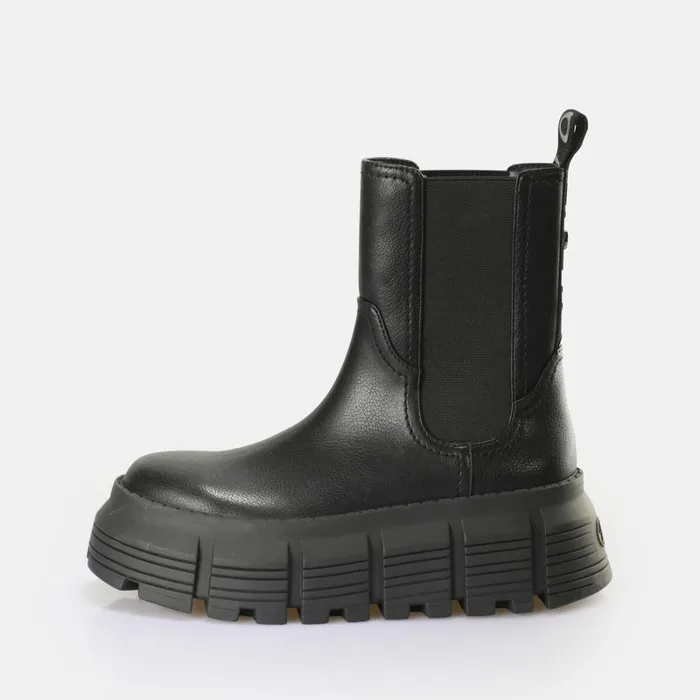 Ava Chelsea Black Buffalo Boots and AnkleBoots