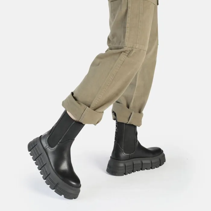 Ava Chelsea Black Buffalo Boots and AnkleBoots Ava Chelsea Black Buffalo Boots and AnkleBoots