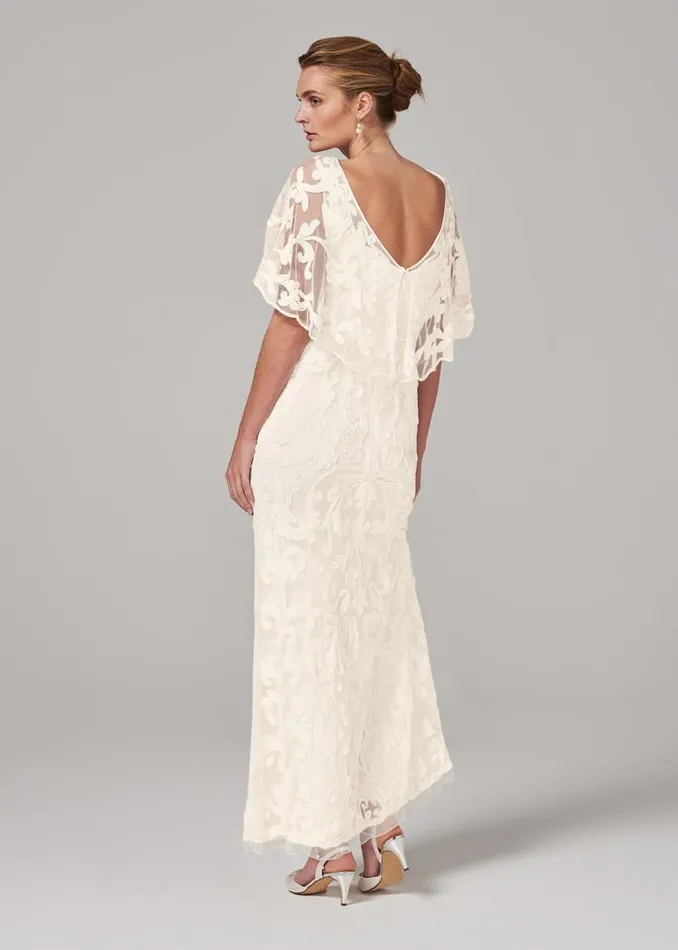 Avianna Tapework Lace Wedding Dress Parchment Women Phase Eight Dresses