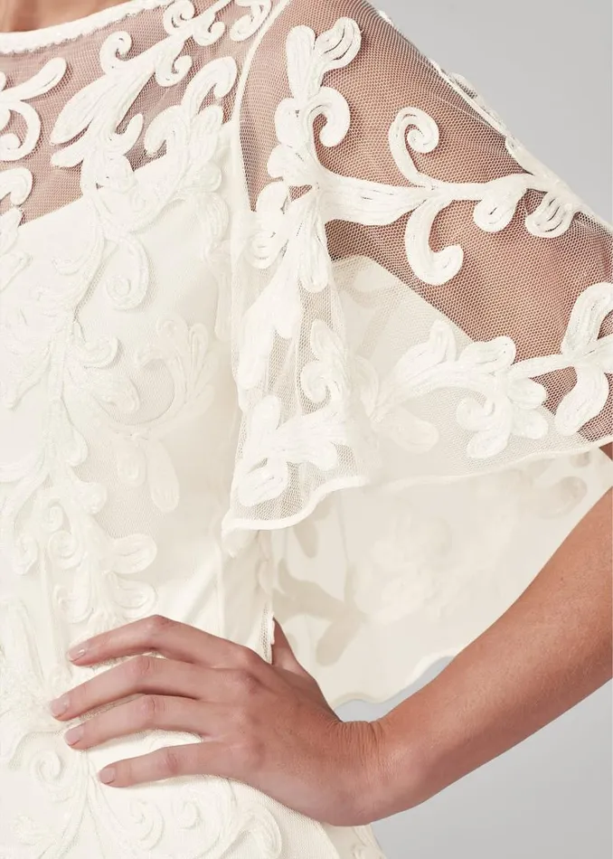 Avianna Tapework Lace Wedding Dress Parchment Women Phase Eight Dresses