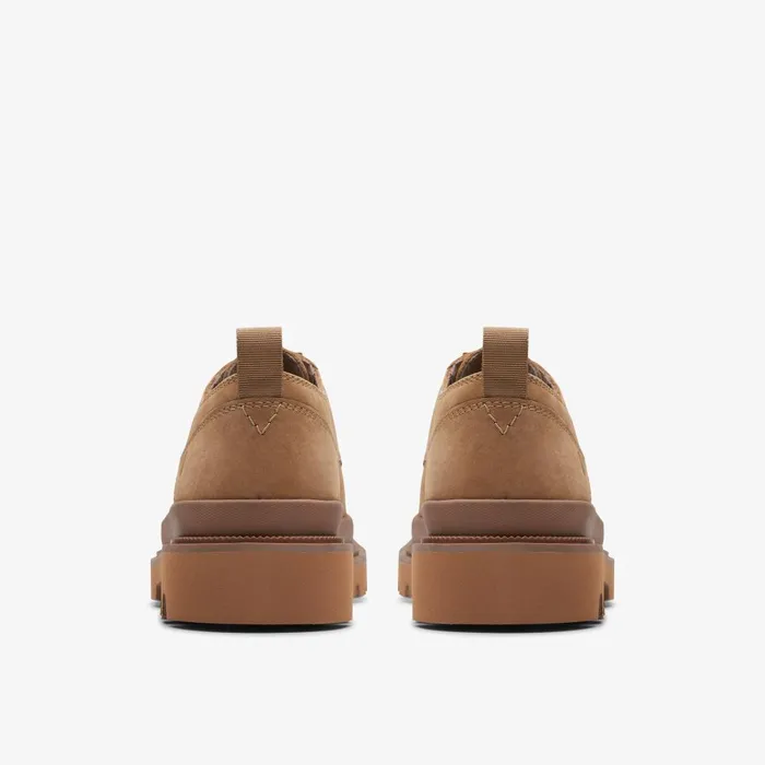 Badell Lace Dark Sand Nubuck Men Clarks Casual Dress Shoes