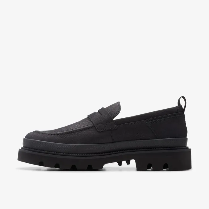 Badell Step Black Nubuck Men Clarks Casual Dress Shoes