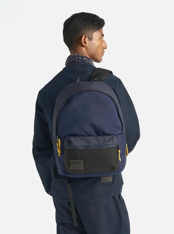Bags Men Universal Works MasterPiece X Universal Works Backpack In Navy Recycled Tech Canvas