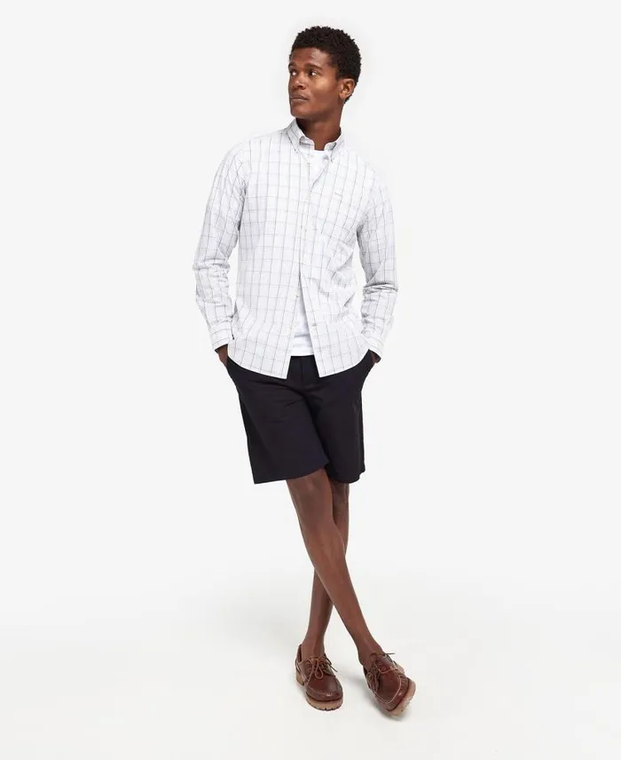 Barbour Alnwick Tailored Shirt Stone Men Barbour Shirts