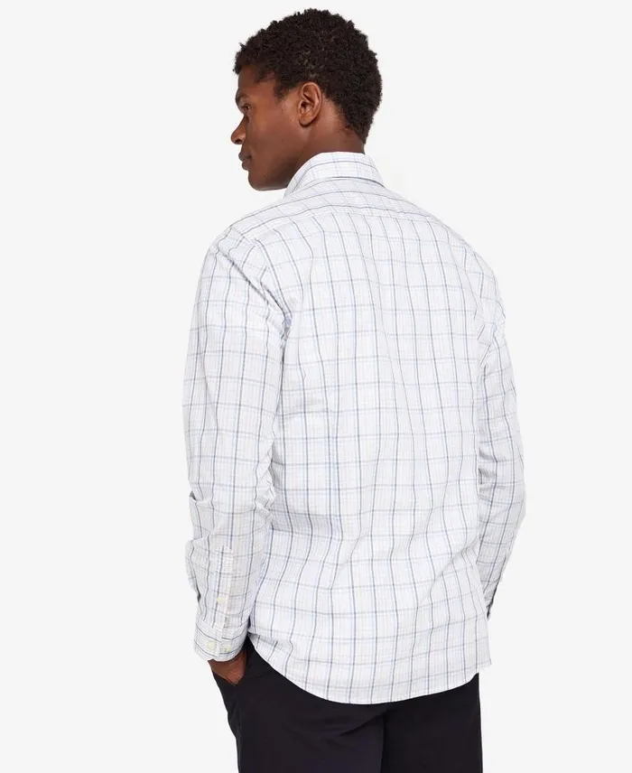 Barbour Alnwick Tailored Shirt Stone Men Barbour Shirts