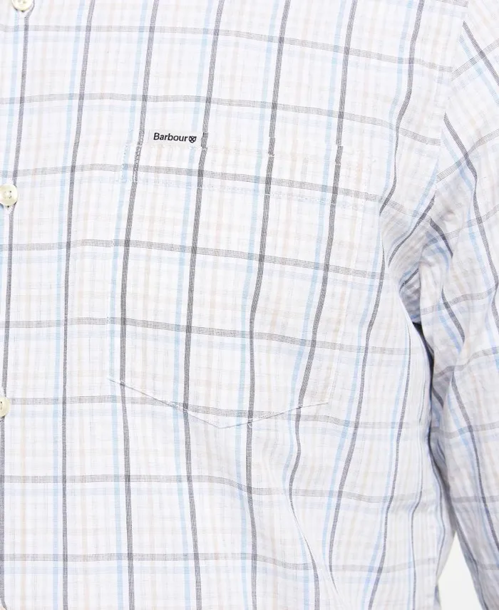 Barbour Alnwick Tailored Shirt Stone Men Barbour Shirts