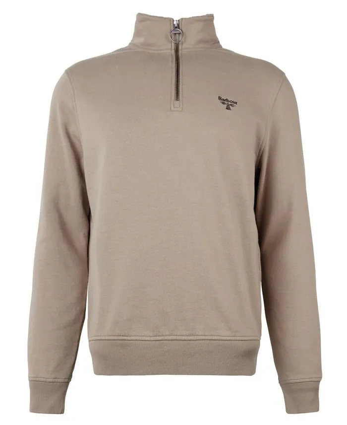 Beacon HalfZip Fleece Timberwolf Men Barbour Hoodies and Sweatshirts