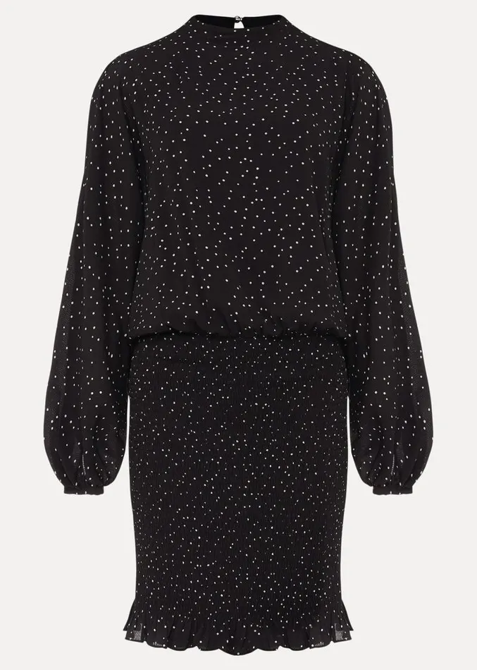Becca Spot Print Dress Blackivory Women Phase Eight Dresses