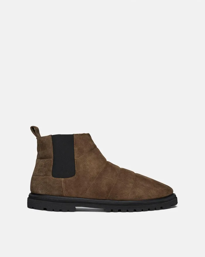Bede Mens Rounded Toe Boot Olive Men Nanushka Shoes