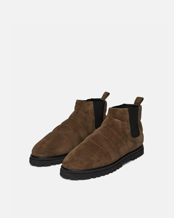 Bede Mens Rounded Toe Boot Olive Men Nanushka Shoes