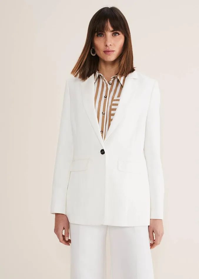 Bianca Blazer Coord Ivory Women Phase Eight Jackets