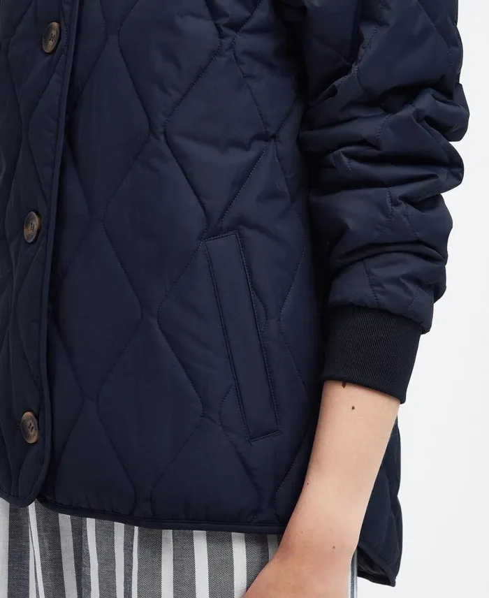 Bickland Quilted Jacket Military Olive Women Barbour Quilted Jackets