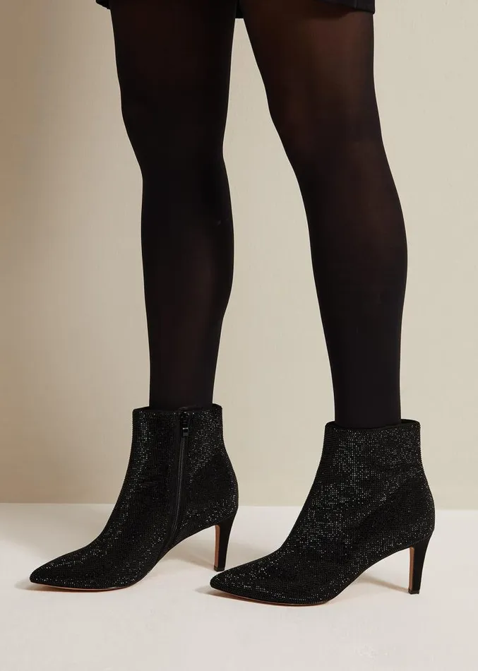 Black Sparkly Boots Black Women Phase Eight Boots